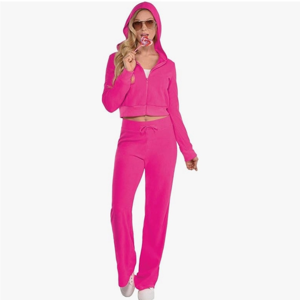 Couture Cutie Women’s Pink Sweatsuit Costume